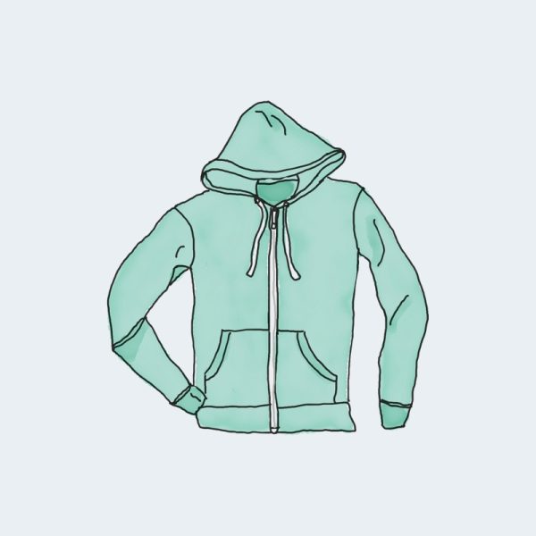 Hoodie with Zipper - Image 1
